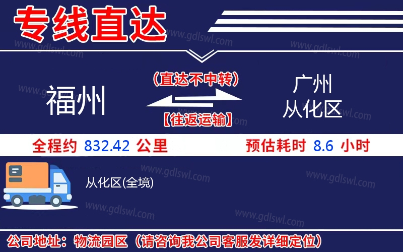 福州到廣州從化區(qū)物流公司 福州到廣州從化區(qū)物流公司