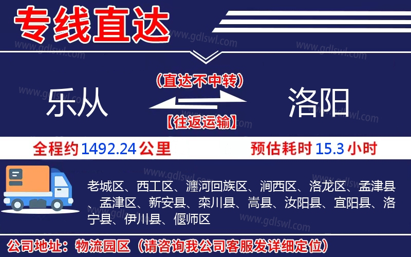 樂(lè)從到洛陽(yáng)物流公司 樂(lè)從到洛陽(yáng)物流公司